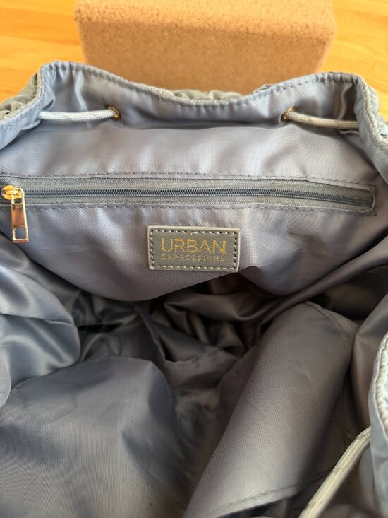 Urban Expressions Gray Quilted Backpack main image 15